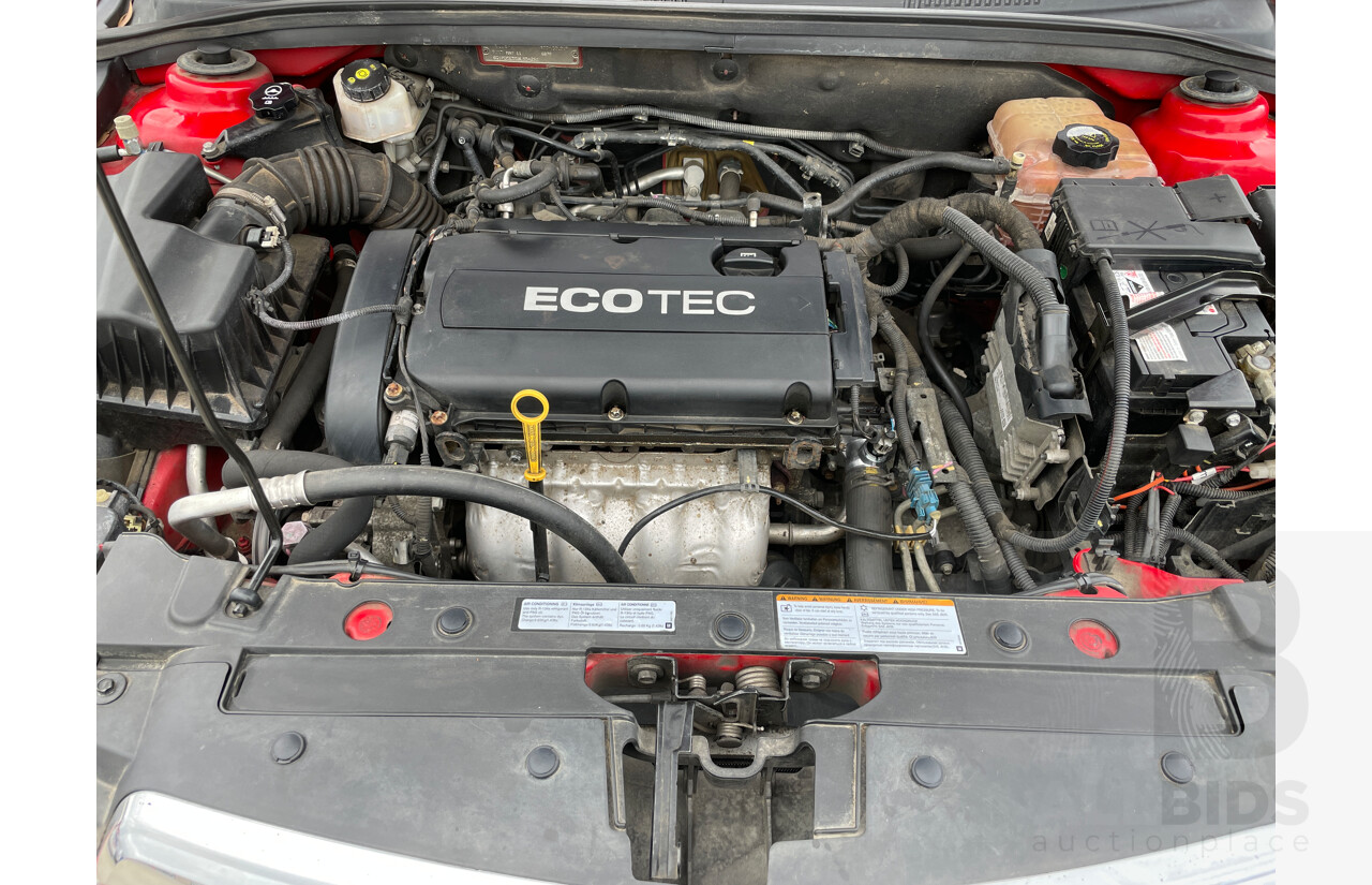 5/2011 Holden Cruze CD JG 4d Sedan Red 1.8L