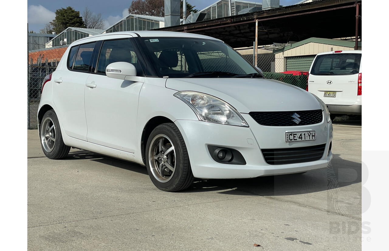 3/2013 Suzuki Swift GL FZ MY13 5d Hatchback White 1.4L