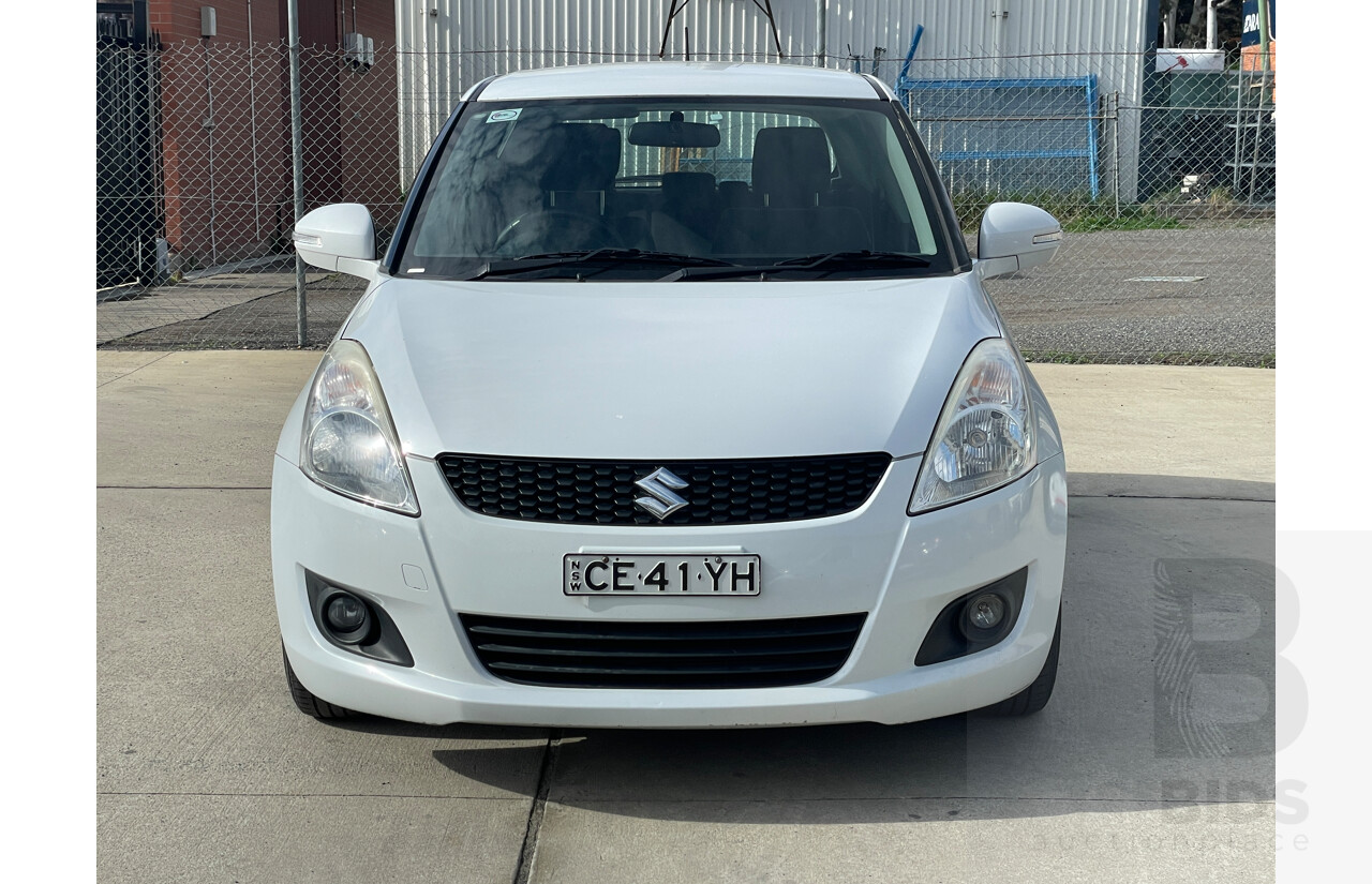 3/2013 Suzuki Swift GL FZ MY13 5d Hatchback White 1.4L