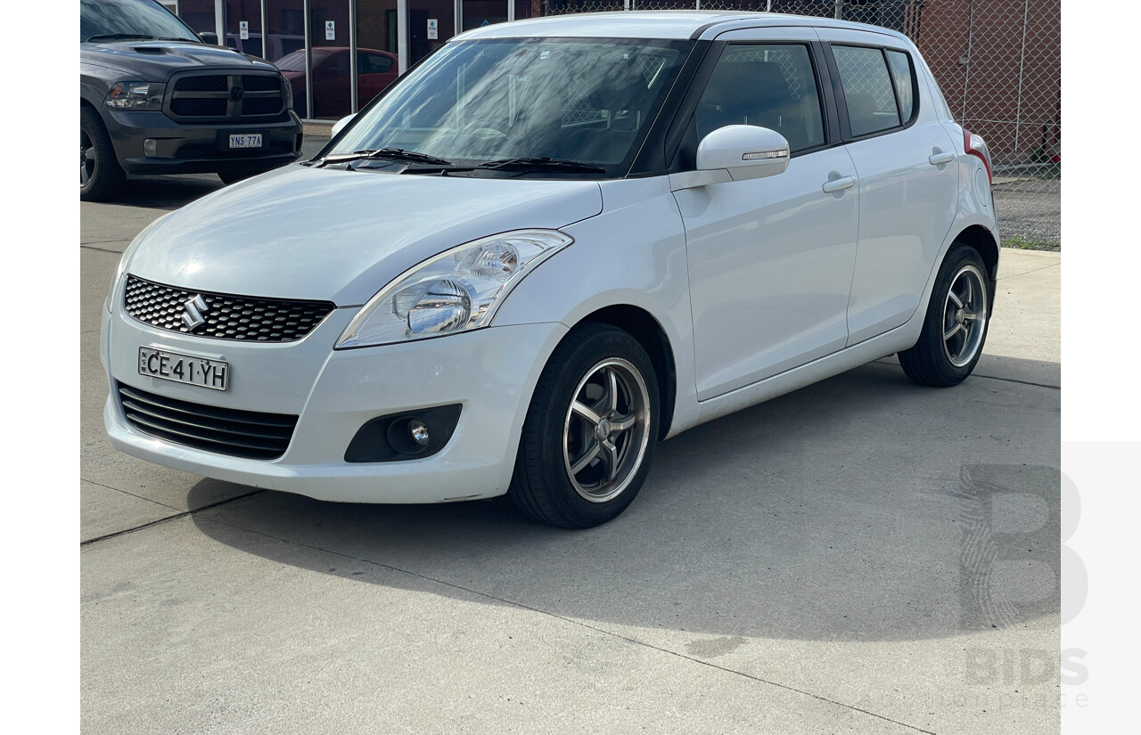 3/2013 Suzuki Swift GL FZ MY13 5d Hatchback White 1.4L