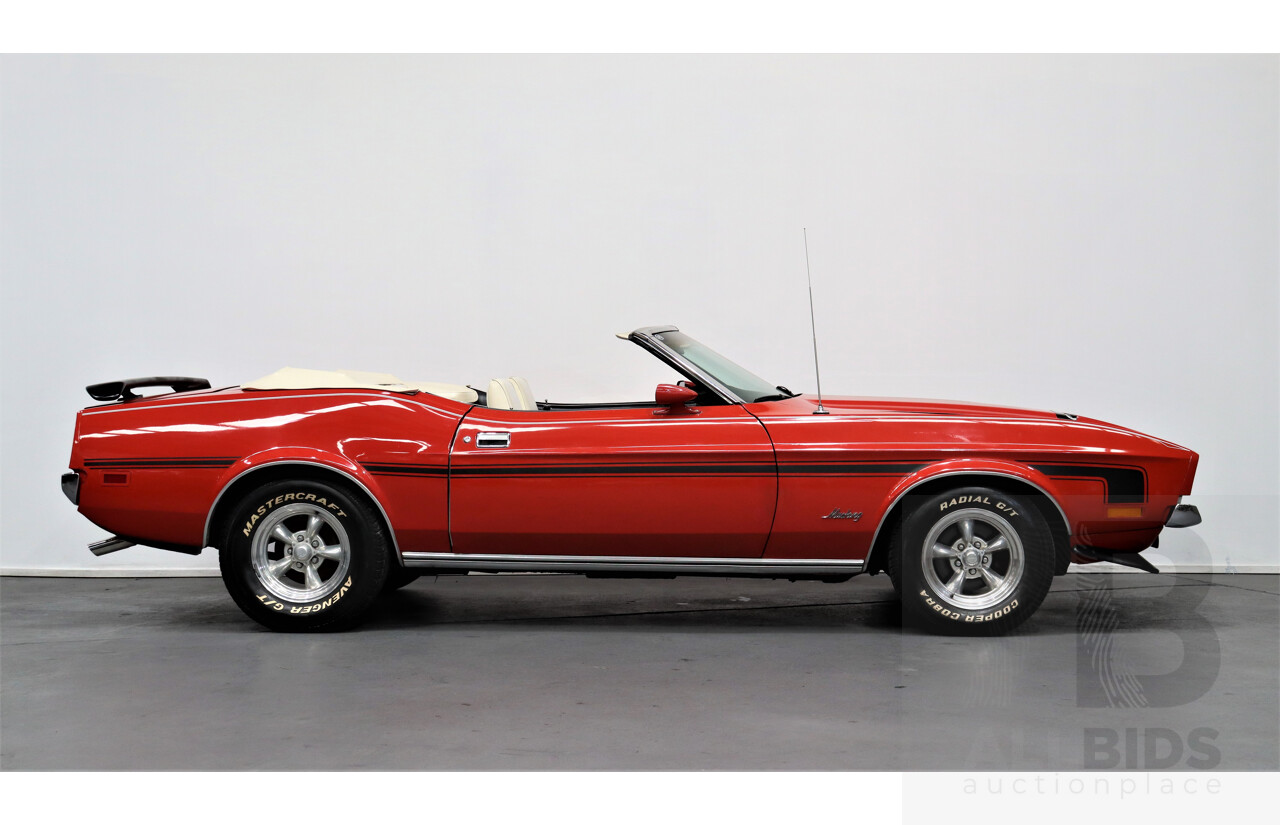 1/1971 Ford Mustang 2d Convertible Red 5.8L V8