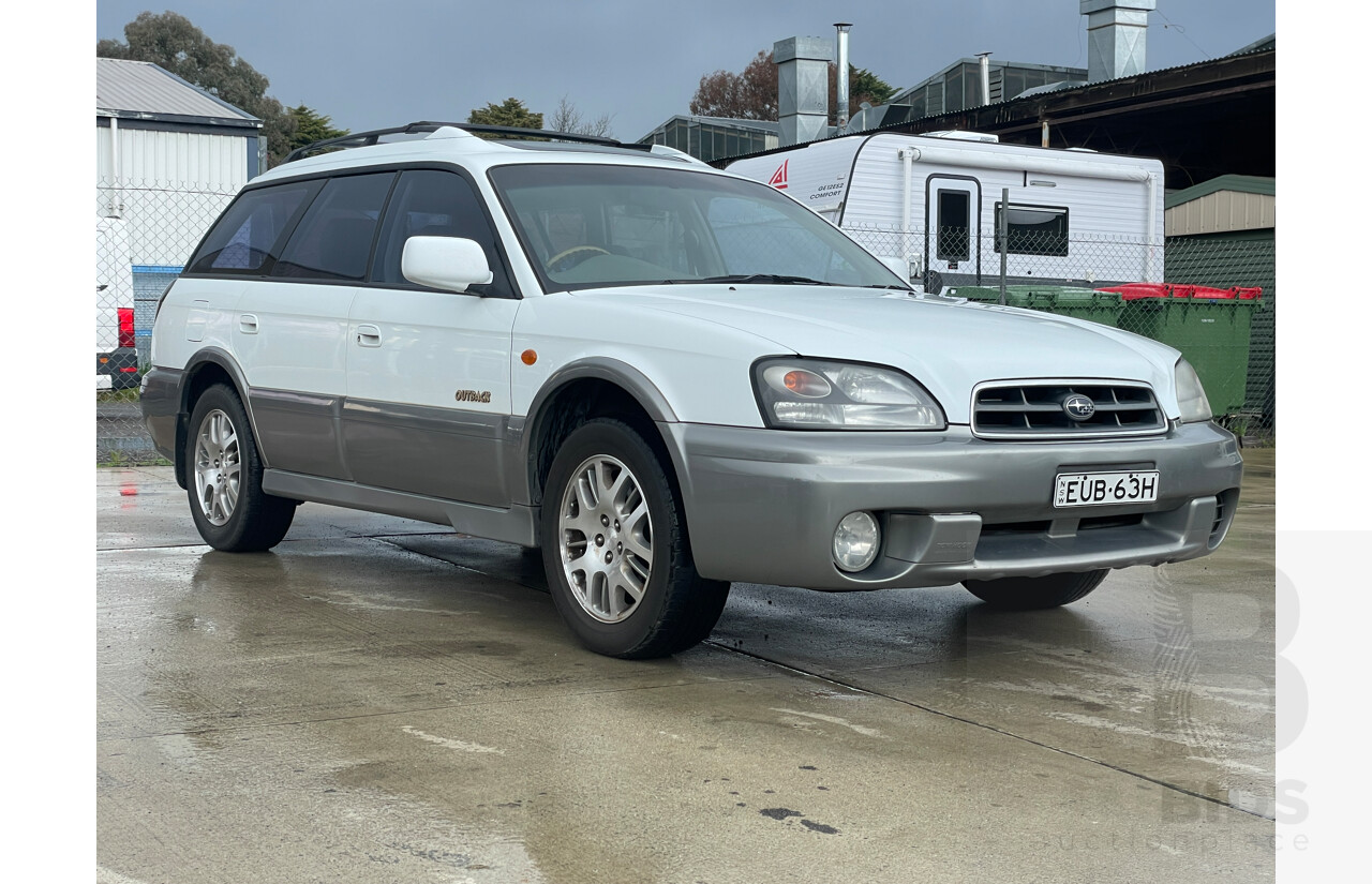 3/2003 Subaru Outback H6 Luxury MY03 4d Wagon White 3.0L