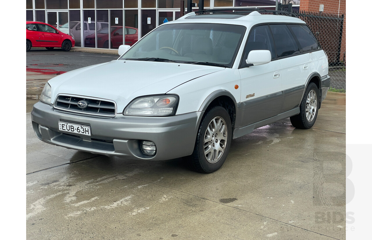 3/2003 Subaru Outback H6 Luxury MY03 4d Wagon White 3.0L