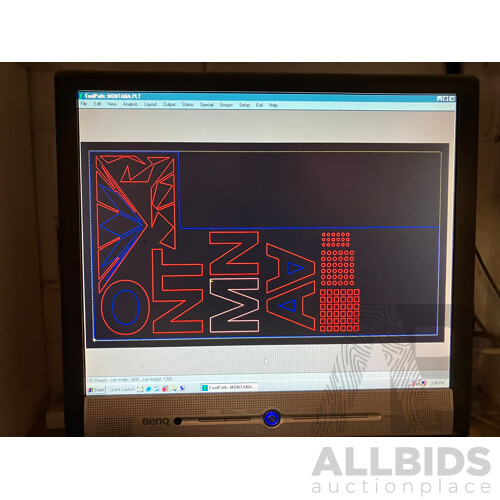 MultiCam Series II CNC Router W/ Perske Spindle Motor, Dust Extraction Unit & Accessories