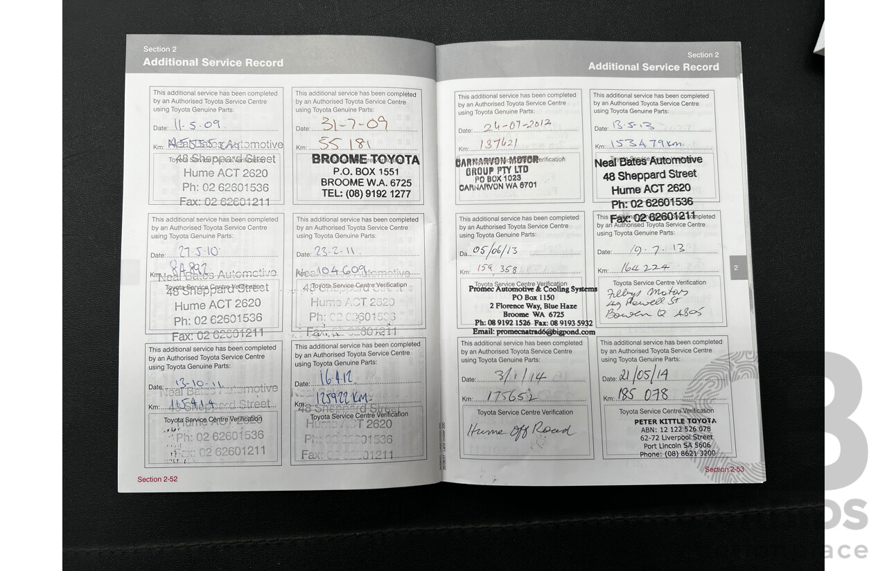 11/2007 Toyota Landcruiser GXL (4x4) VDJ200R 4d Wagon White 4.5L