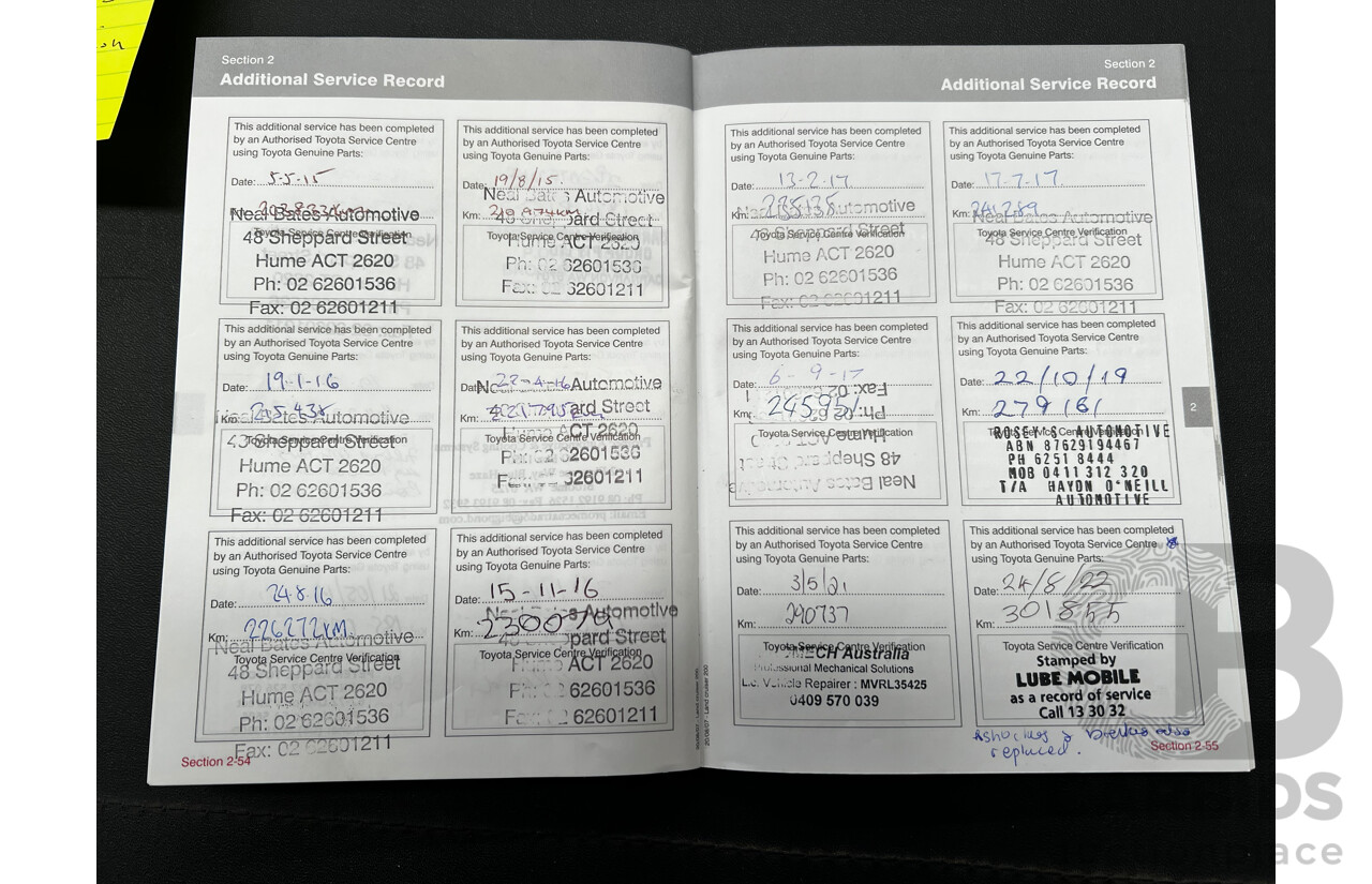 11/2007 Toyota Landcruiser GXL (4x4) VDJ200R 4d Wagon White 4.5L