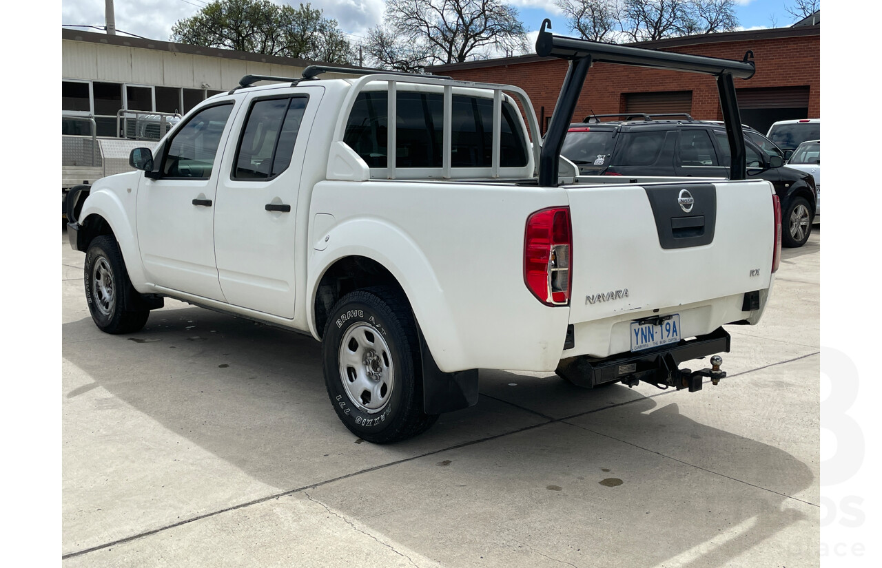 3/2009 Nissan Navara RX (4x4) D40 Dual Cab P/Up White 2.5L