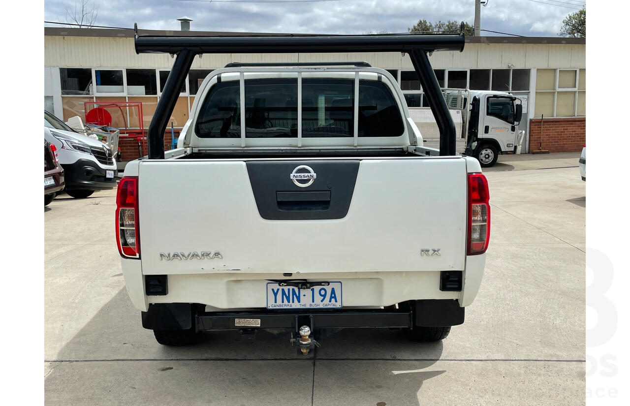 3/2009 Nissan Navara RX (4x4) D40 Dual Cab P/Up White 2.5L