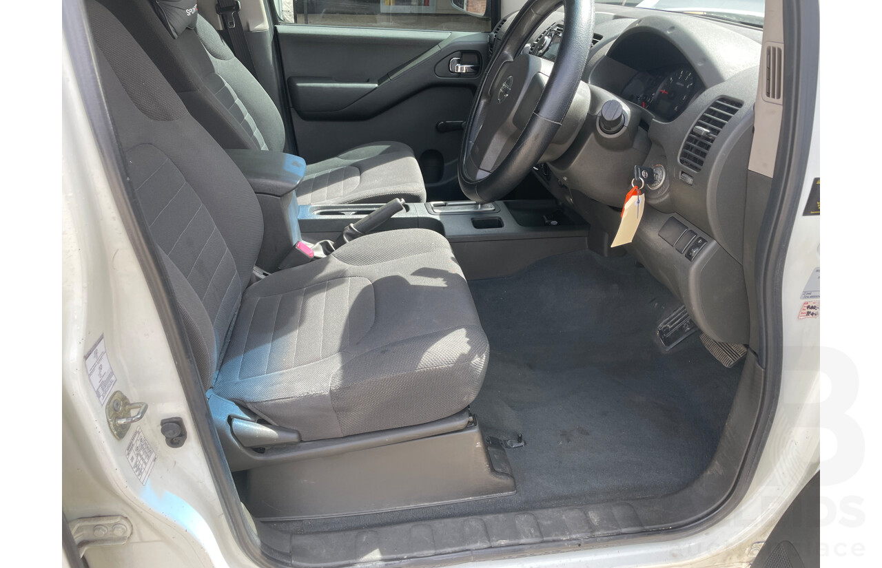 3/2009 Nissan Navara RX (4x4) D40 Dual Cab P/Up White 2.5L