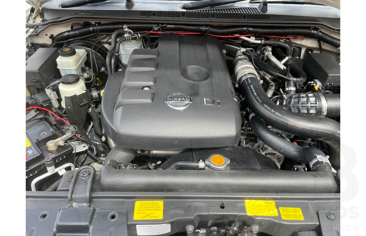 3/2009 Nissan Navara RX (4x4) D40 Dual Cab P/Up White 2.5L
