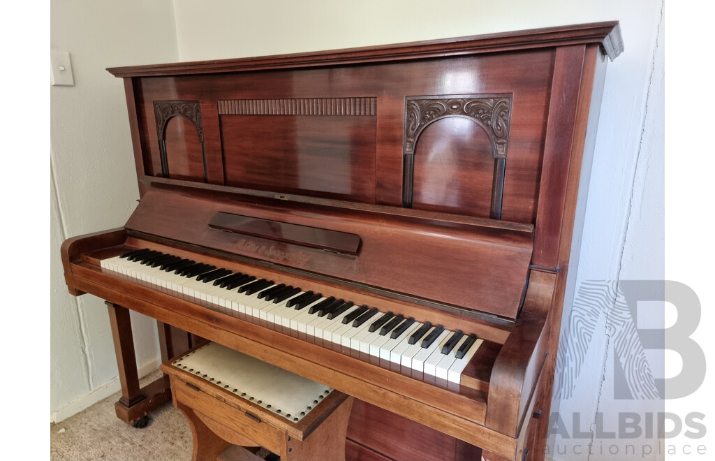 R.Görs and Spangenberg Upright Piano