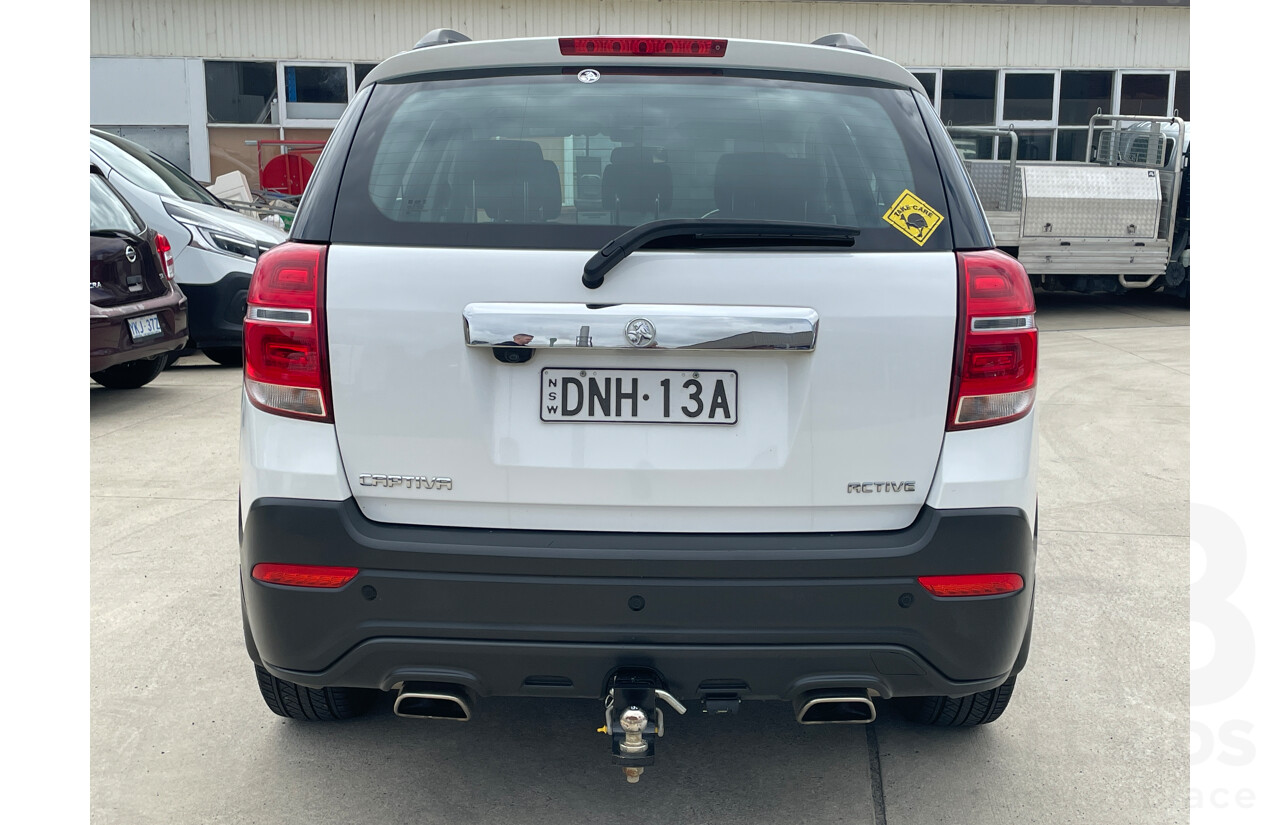 3/2017 Holden Captiva Active (fwd) CG MY15 4d Wagon White 2.4L