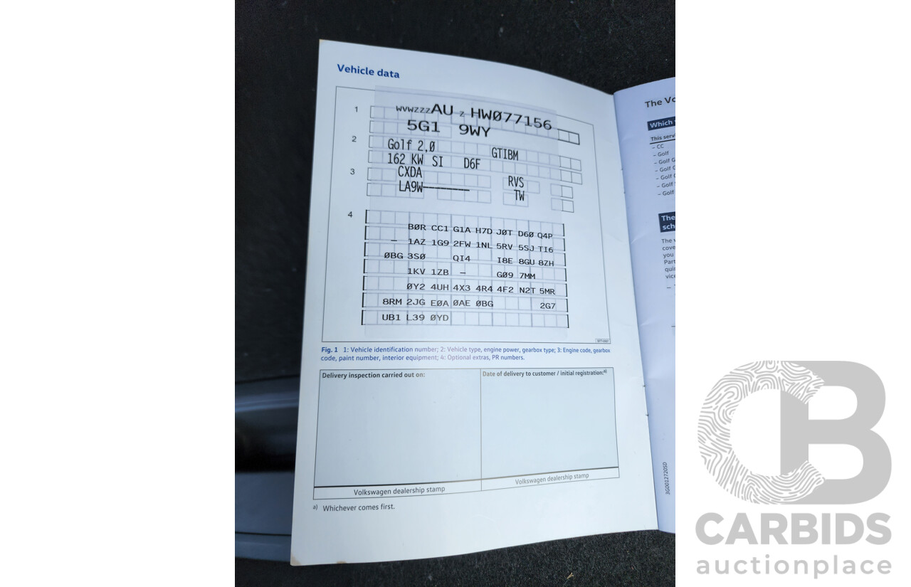 1/2017 Volkswagen Golf GTI AU Mk7 MY17 5d Hatchback Grey 2.0L - Turbo