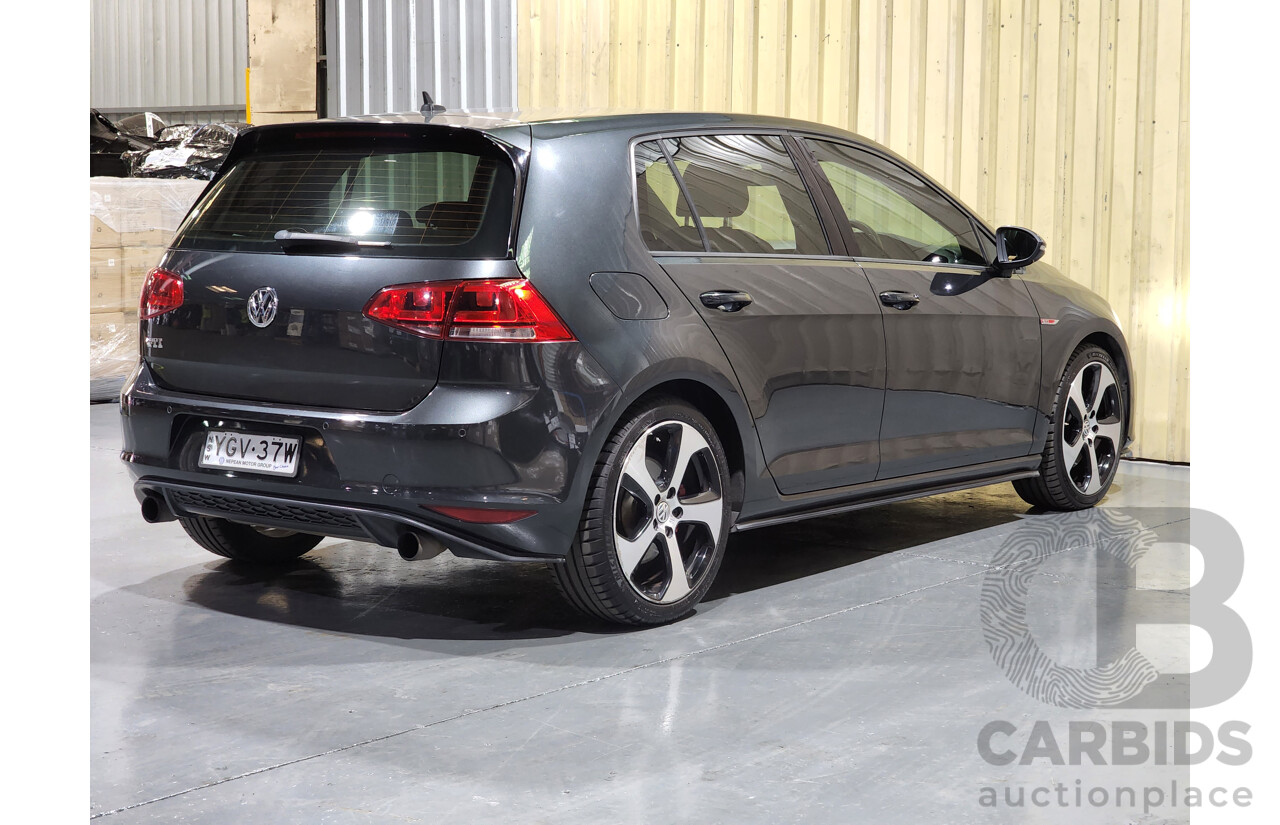 1/2017 Volkswagen Golf GTI AU Mk7 MY17 5d Hatchback Grey 2.0L - Turbo