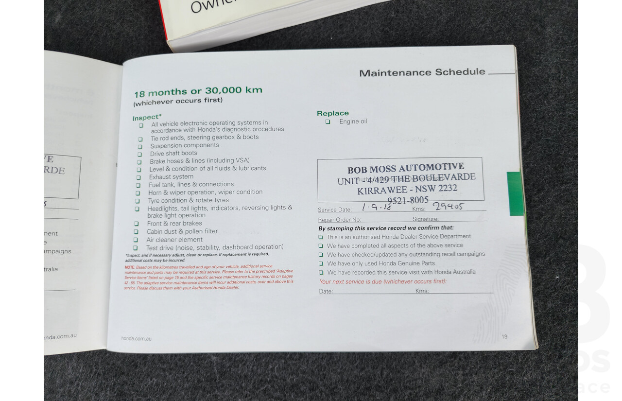 4/2017 Honda Odyssey VTi RC 4d Wagon Silver 2.4L - 8 Seater