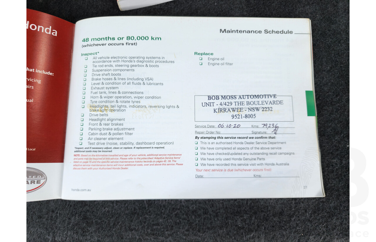 4/2017 Honda Odyssey VTi RC 4d Wagon Silver 2.4L - 8 Seater