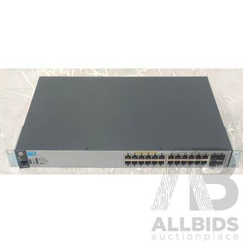 thumbnail image 2 of HP 2530-24G PoE+ J9773A 24-Port Gigabit Ethernet Managed Network Switch With Rack Ears 2 of 5