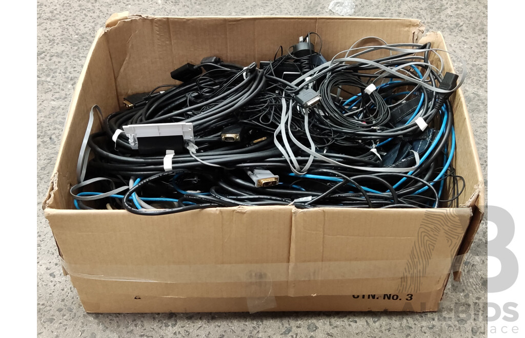 Cisco CTS-CRTL-DV10 & CTS-CTRL-DV8 TelePresence Touch Screen Displays W/ Large Box of Assorted Cables