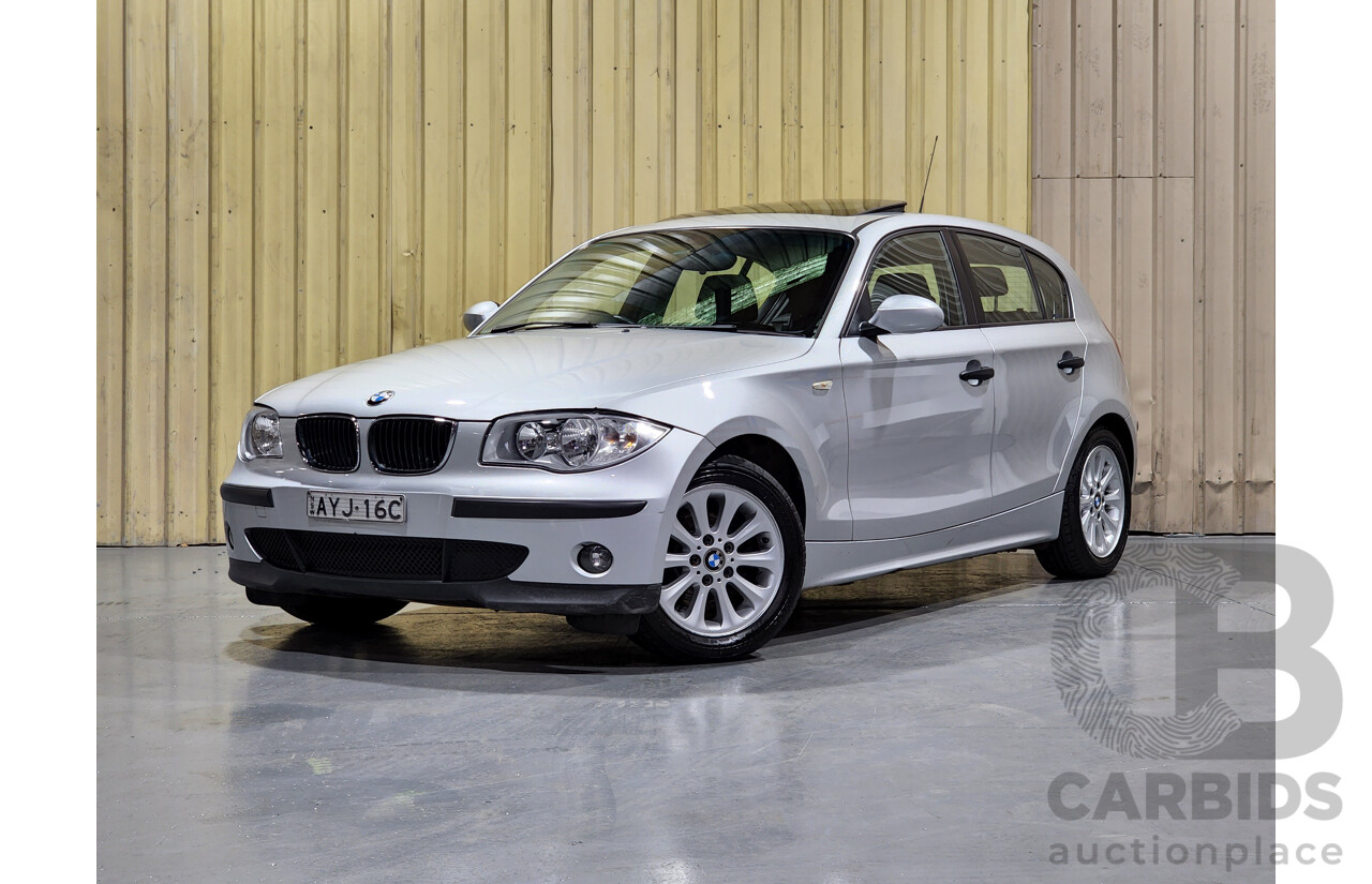 9/2005 BMW 116i E87 5d Hatchback Titan Silver Metallic 1.6L