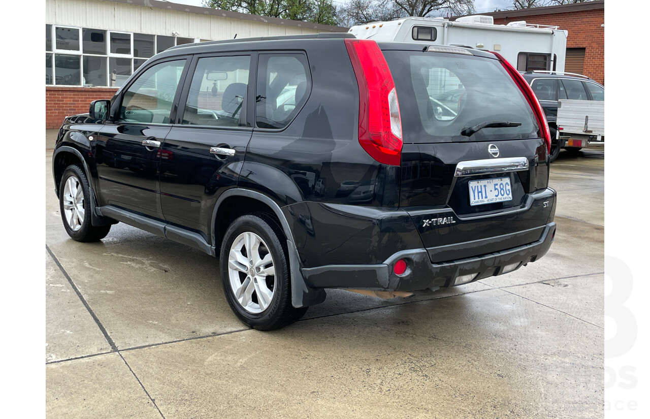 3/2011 Nissan X-Trail ST (fwd) T31 MY11 4d Wagon Black 2.0L