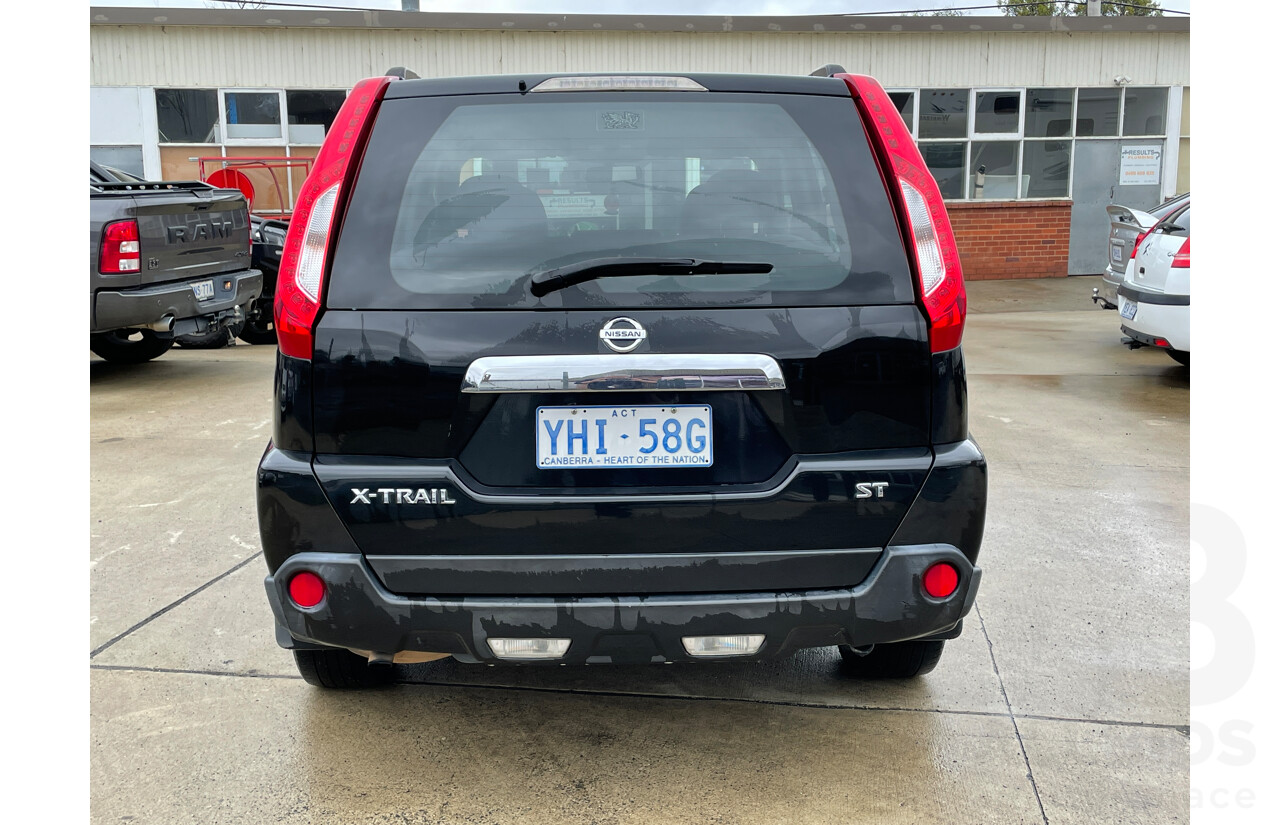 3/2011 Nissan X-Trail ST (fwd) T31 MY11 4d Wagon Black 2.0L