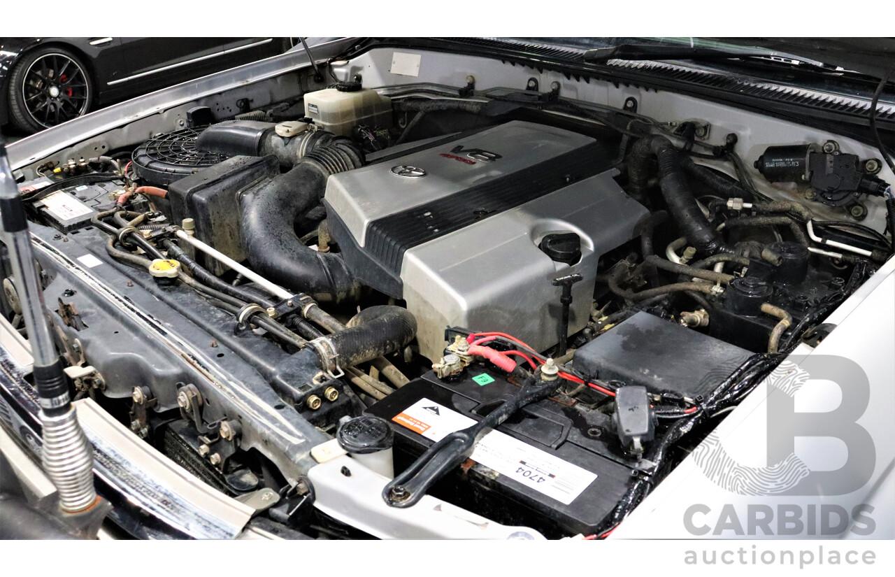 9/2006 Toyota Landcruiser VX (4x4) UZJ100R 4d Wagon Silver 4.7L