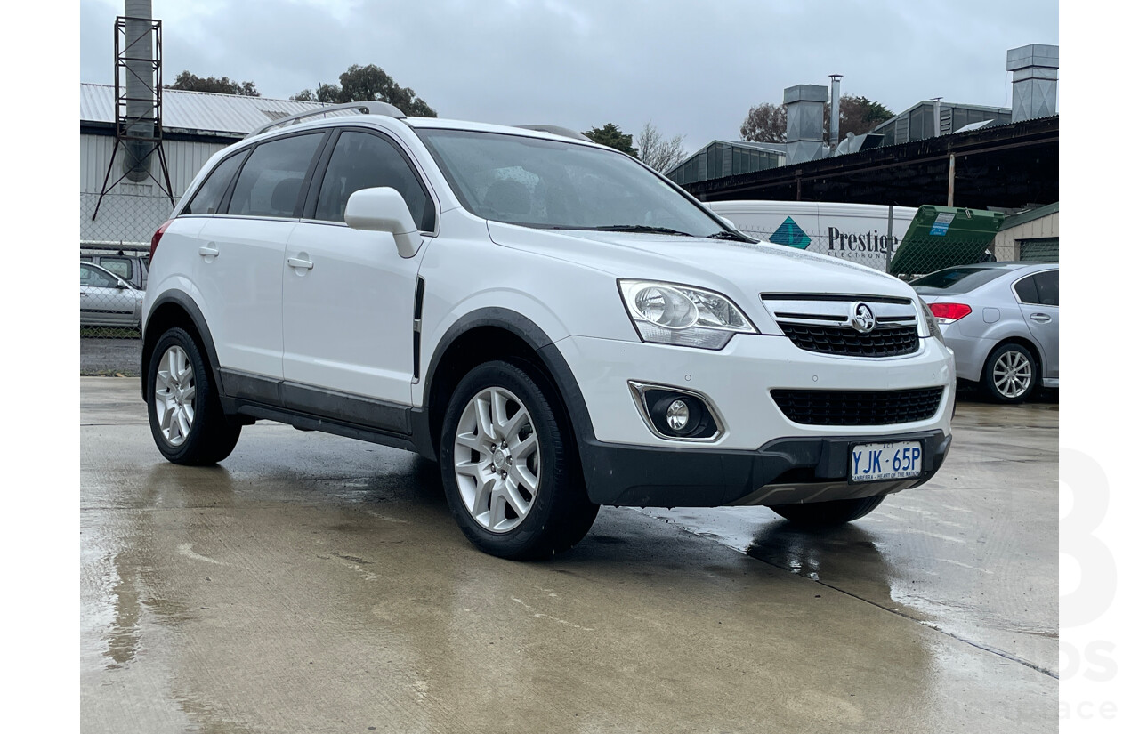 5/2013 Holden Captiva 5 LT (fwd) CG MY13 4d Wagon White 2.4L
