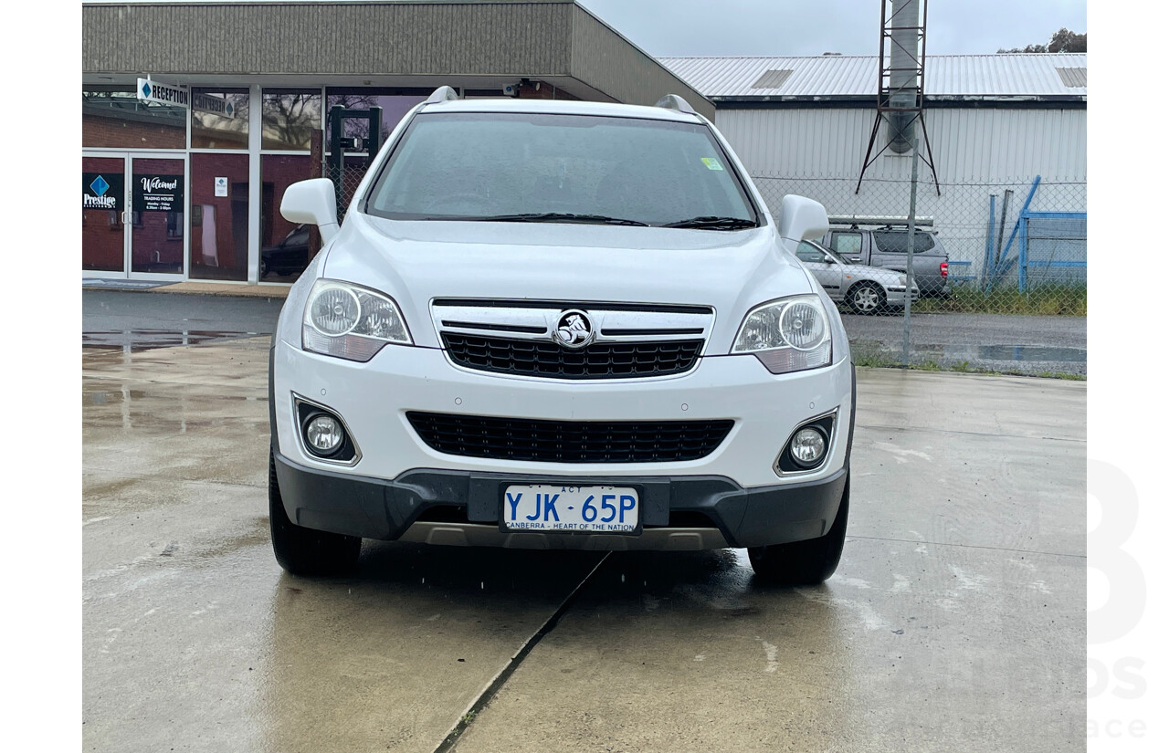 5/2013 Holden Captiva 5 LT (fwd) CG MY13 4d Wagon White 2.4L