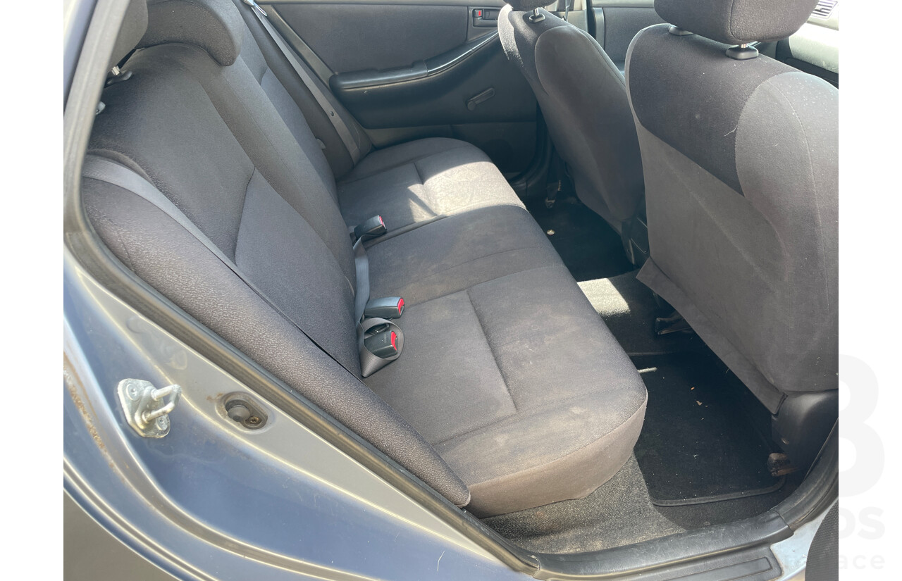 11/2002 Toyota Corolla Ascent SECA ZZE122R 5d Hatchback Grey 1.8L