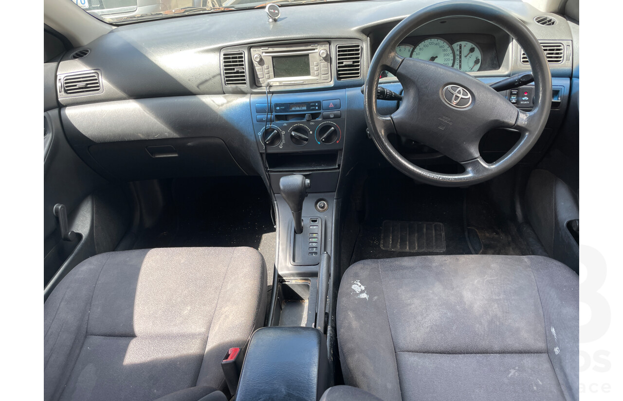 11/2002 Toyota Corolla Ascent SECA ZZE122R 5d Hatchback Grey 1.8L