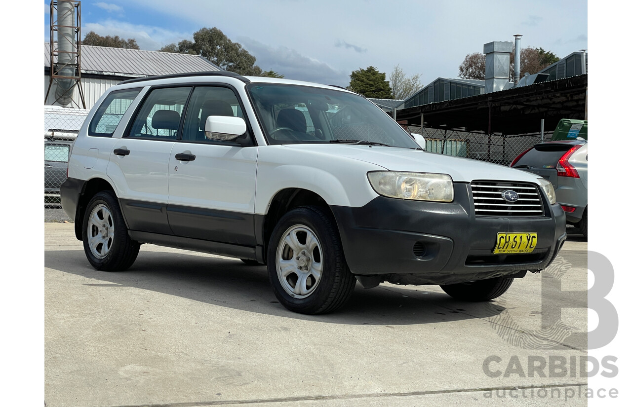 6/2006 Subaru Forester X MY06 4d Wagon White 2.5L