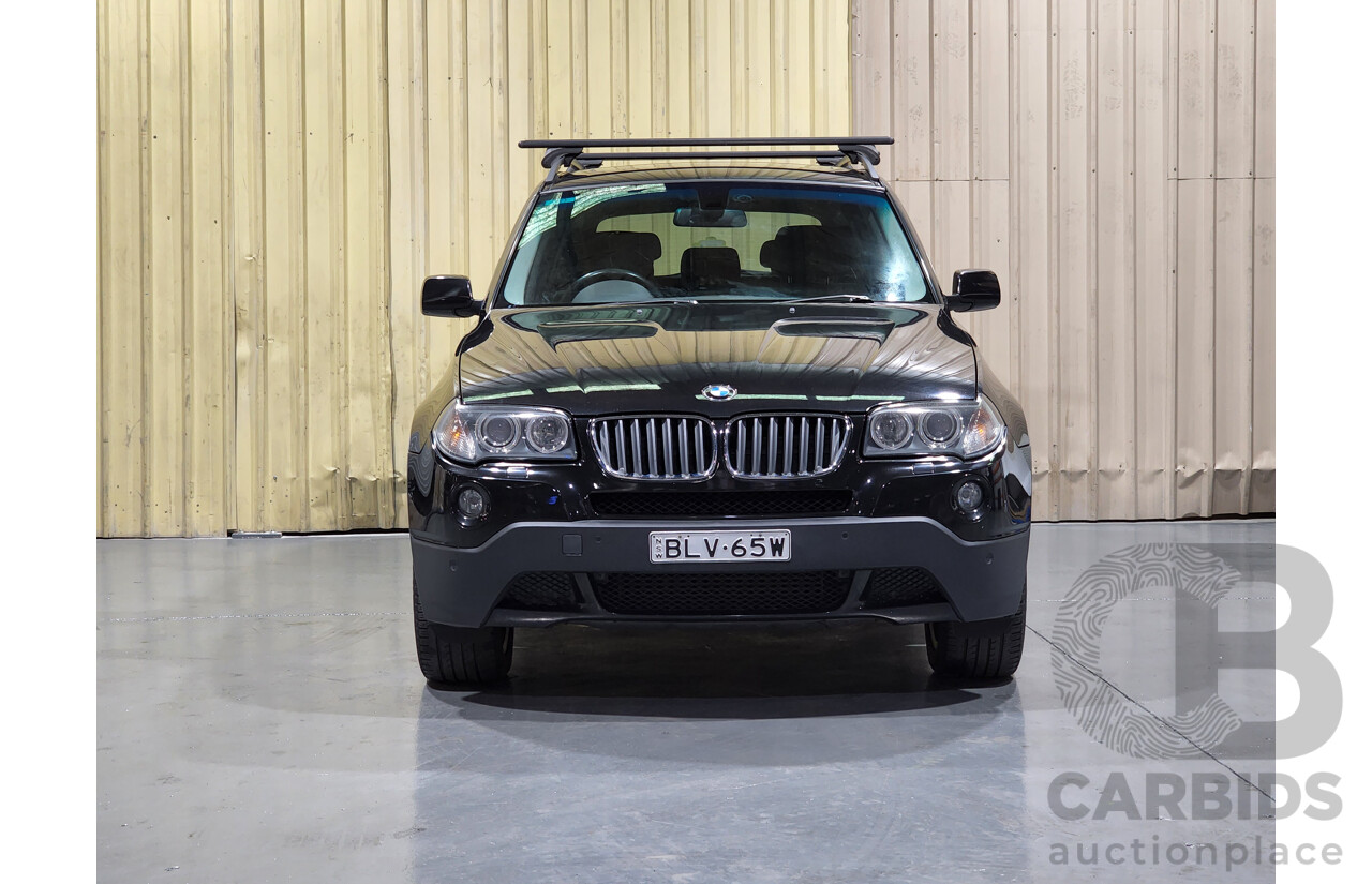 10/2009 BMW X3 Xdrive 30d Lifestyle E83 MY09 4d Wagon Black 3.0L - Turbo Diesel