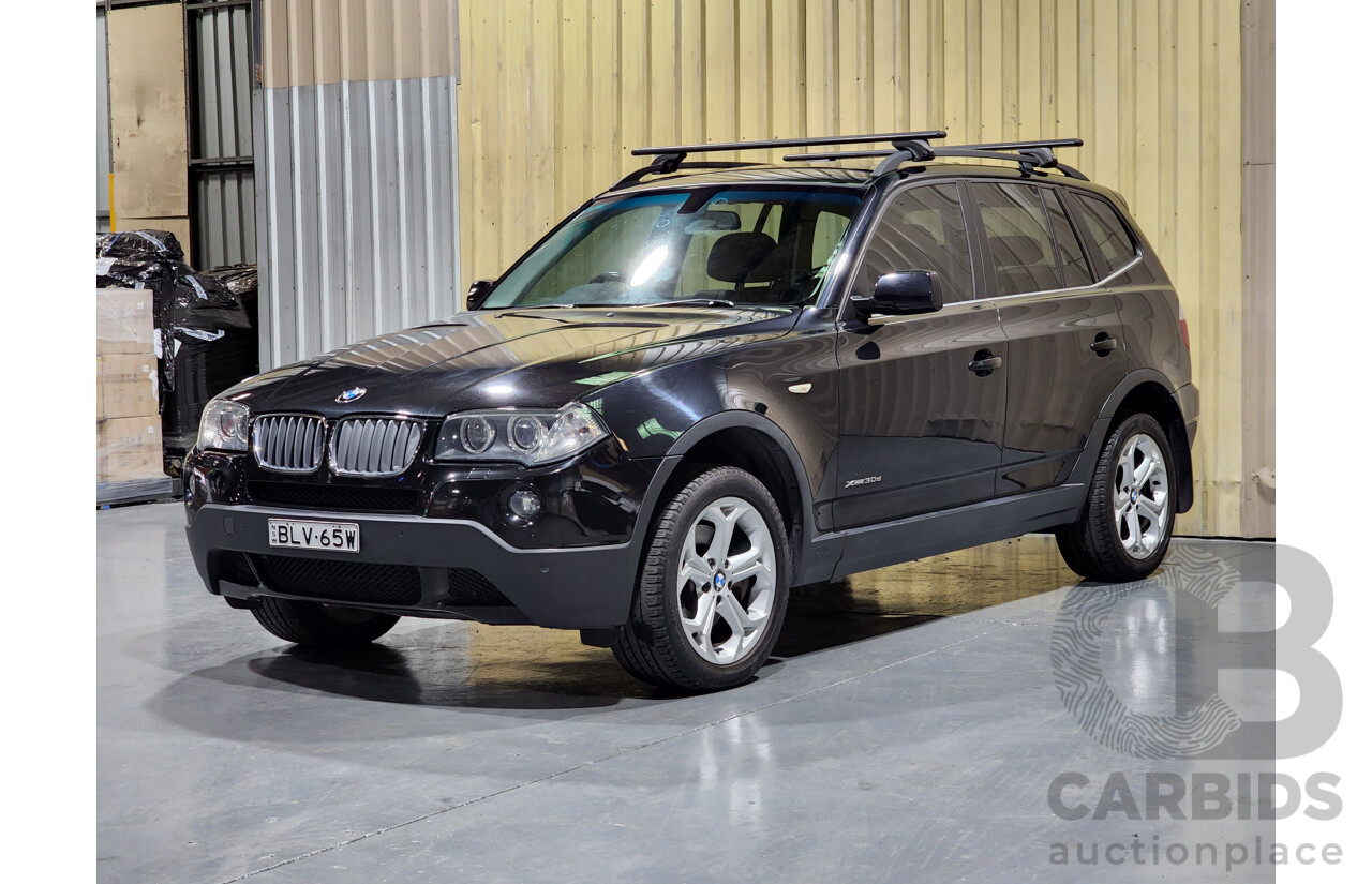 10/2009 BMW X3 Xdrive 30d Lifestyle E83 MY09 4d Wagon Black 3.0L - Turbo Diesel