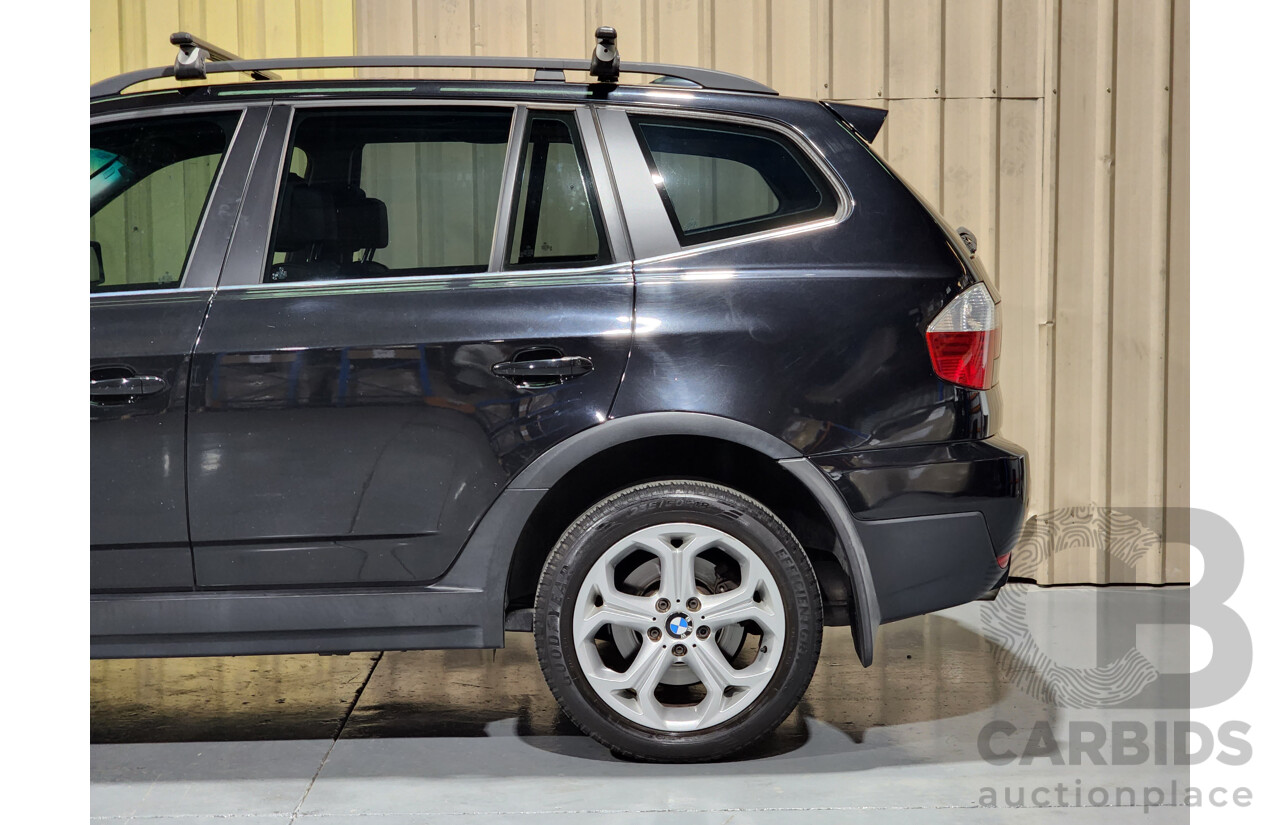 10/2009 BMW X3 Xdrive 30d Lifestyle E83 MY09 4d Wagon Black 3.0L - Turbo Diesel