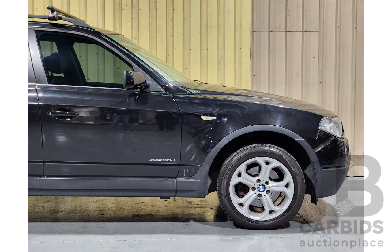 10/2009 BMW X3 Xdrive 30d Lifestyle E83 MY09 4d Wagon Black 3.0L - Turbo Diesel