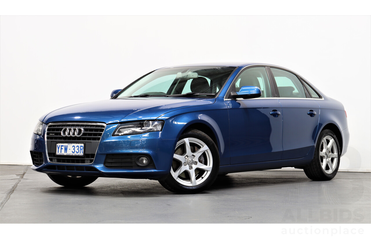 11/2009 Audi A4 2.0 TFSI Quattro B8 (8K) 4d Sedan Blue 2.0L