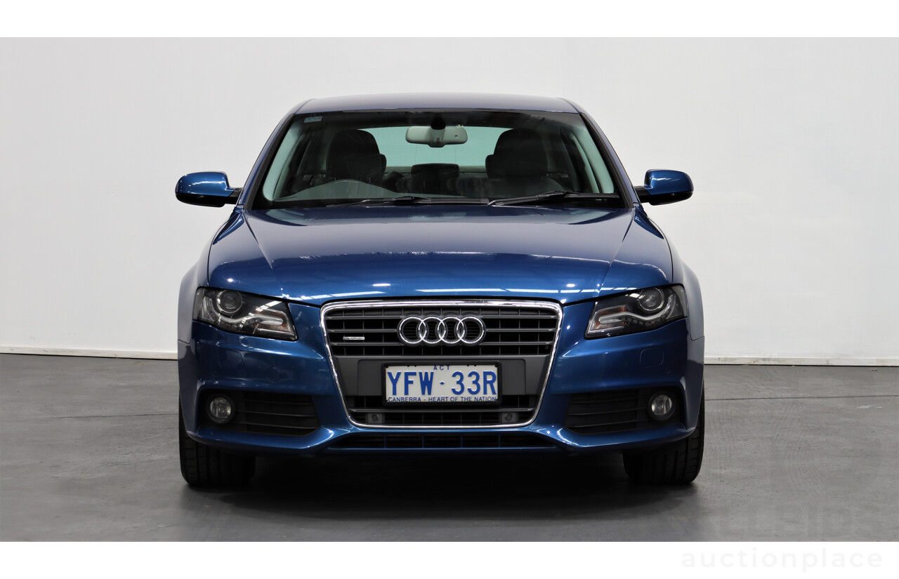 11/2009 Audi A4 2.0 TFSI Quattro B8 (8K) 4d Sedan Blue 2.0L