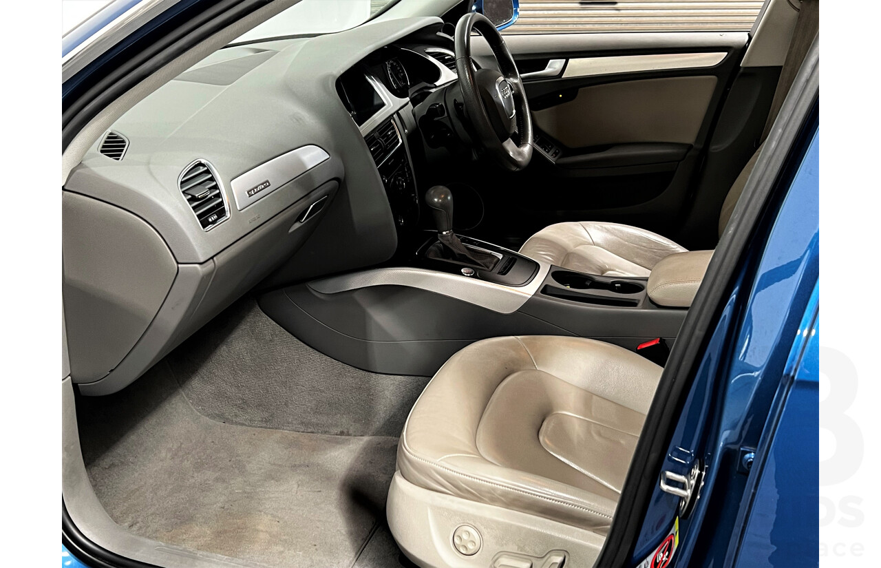 11/2009 Audi A4 2.0 TFSI Quattro B8 (8K) 4d Sedan Blue 2.0L