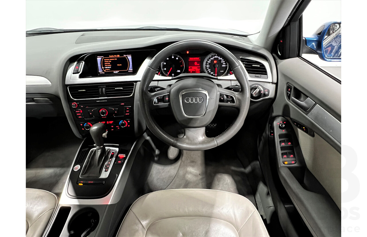 11/2009 Audi A4 2.0 TFSI Quattro B8 (8K) 4d Sedan Blue 2.0L