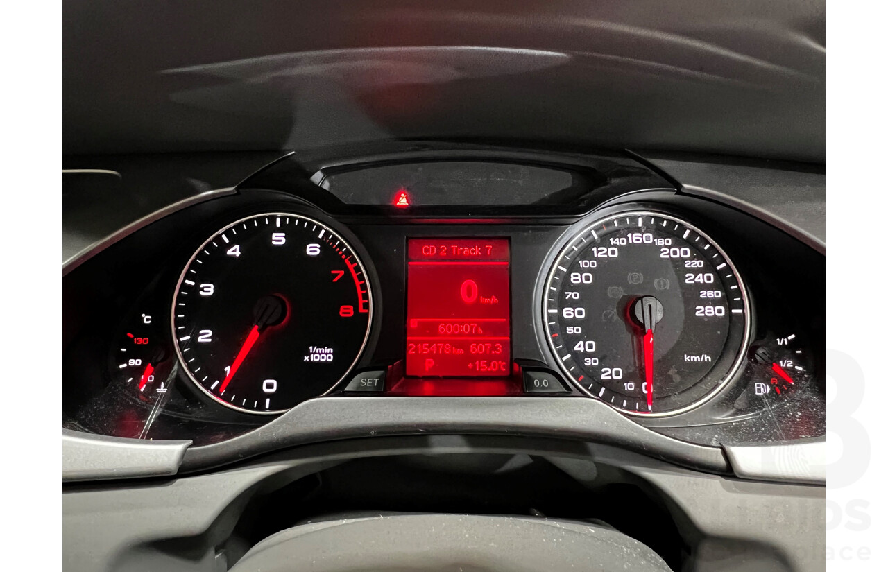 11/2009 Audi A4 2.0 TFSI Quattro B8 (8K) 4d Sedan Blue 2.0L