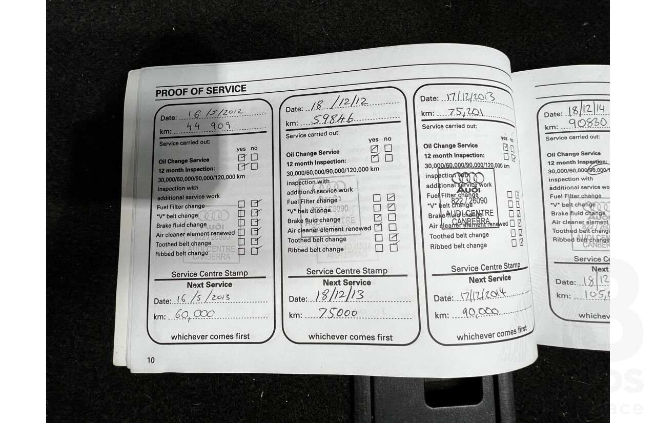 11/2009 Audi A4 2.0 TFSI Quattro B8 (8K) 4d Sedan Blue 2.0L