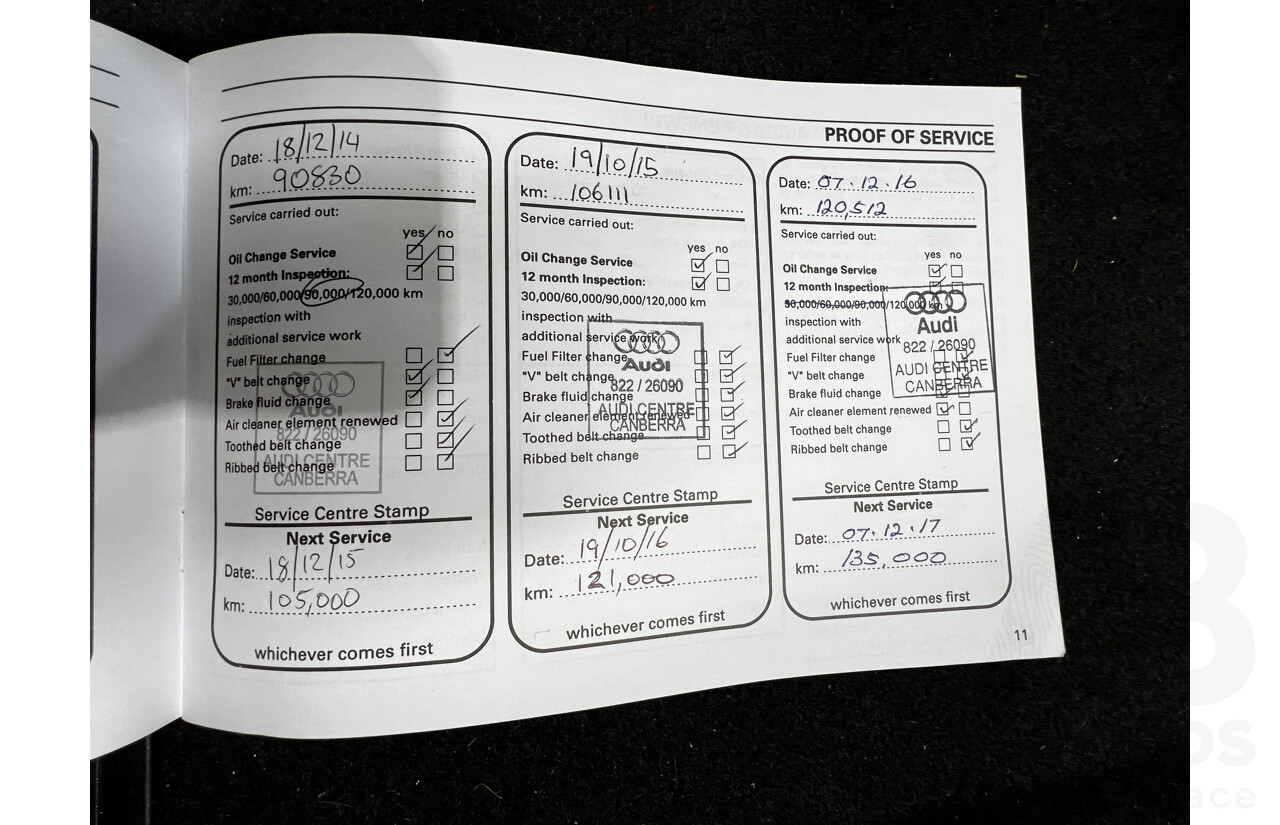 11/2009 Audi A4 2.0 TFSI Quattro B8 (8K) 4d Sedan Blue 2.0L