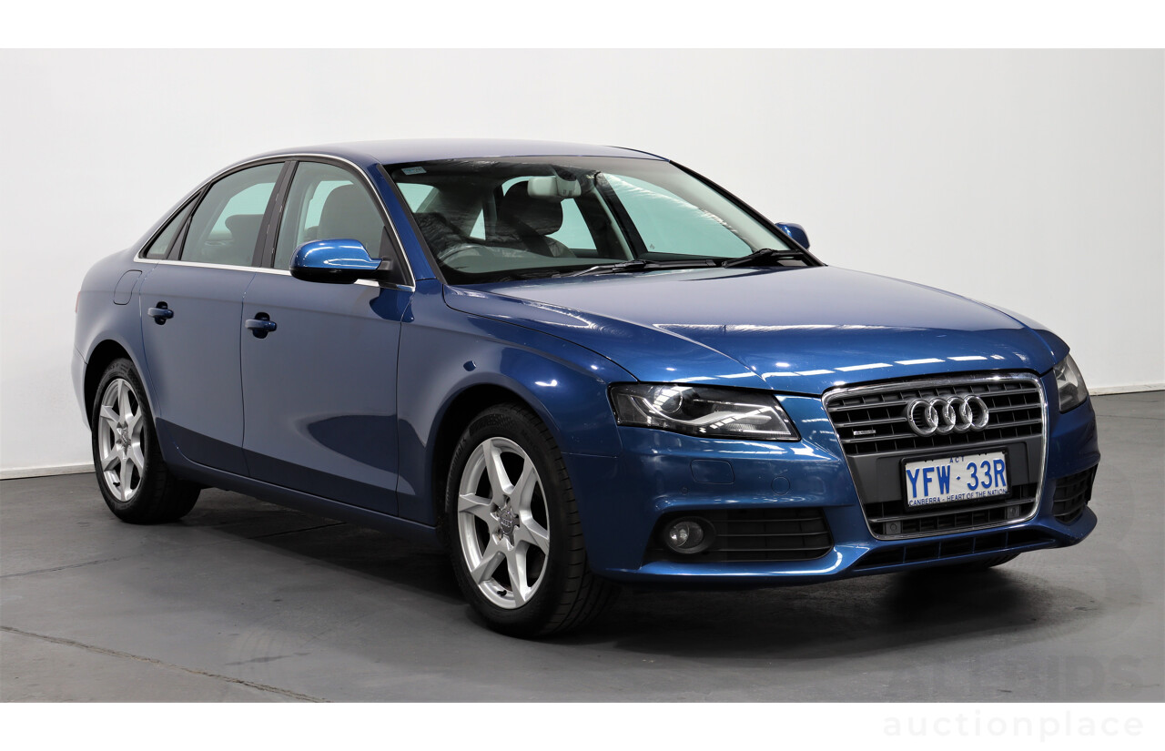11/2009 Audi A4 2.0 TFSI Quattro B8 (8K) 4d Sedan Blue 2.0L