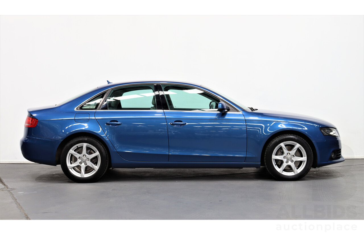 11/2009 Audi A4 2.0 TFSI Quattro B8 (8K) 4d Sedan Blue 2.0L