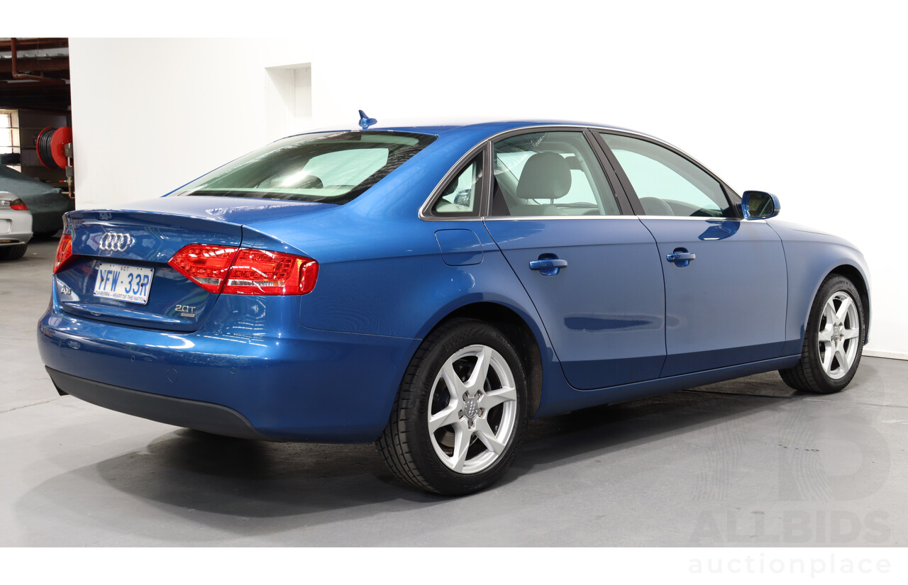 11/2009 Audi A4 2.0 TFSI Quattro B8 (8K) 4d Sedan Blue 2.0L