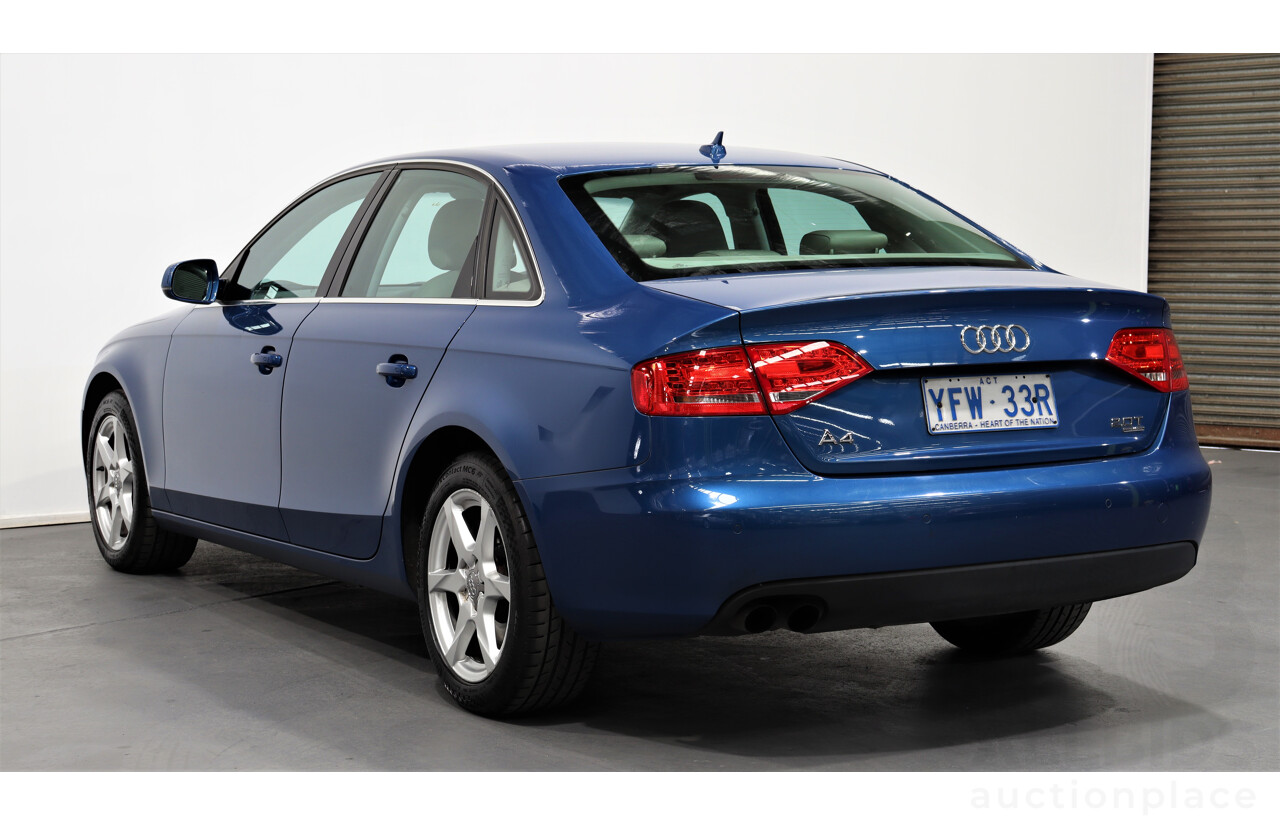 11/2009 Audi A4 2.0 TFSI Quattro B8 (8K) 4d Sedan Blue 2.0L