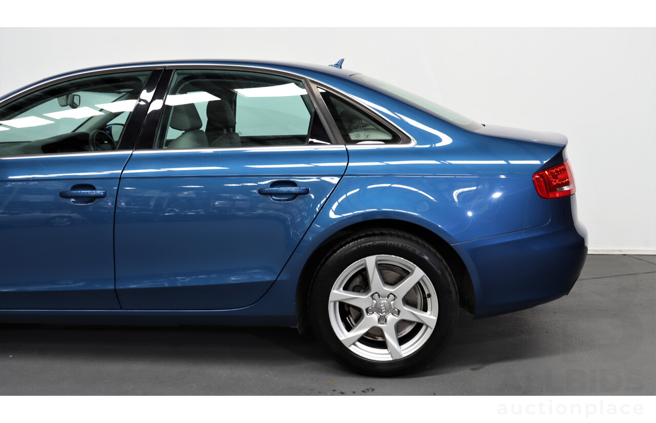 11/2009 Audi A4 2.0 TFSI Quattro B8 (8K) 4d Sedan Blue 2.0L