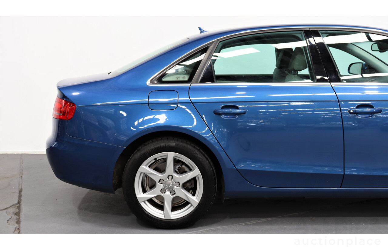 11/2009 Audi A4 2.0 TFSI Quattro B8 (8K) 4d Sedan Blue 2.0L