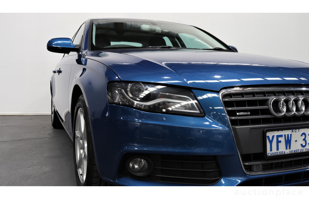 11/2009 Audi A4 2.0 TFSI Quattro B8 (8K) 4d Sedan Blue 2.0L