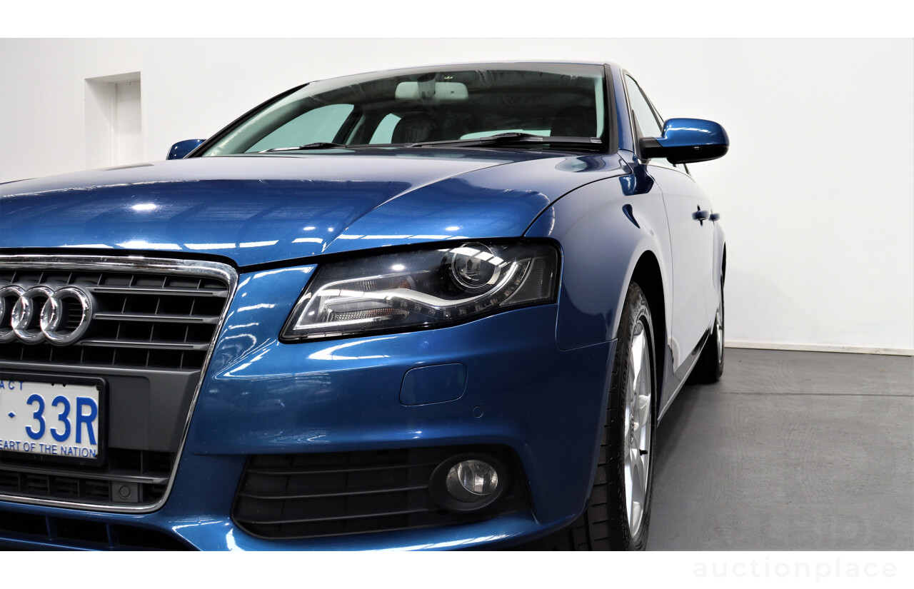 11/2009 Audi A4 2.0 TFSI Quattro B8 (8K) 4d Sedan Blue 2.0L